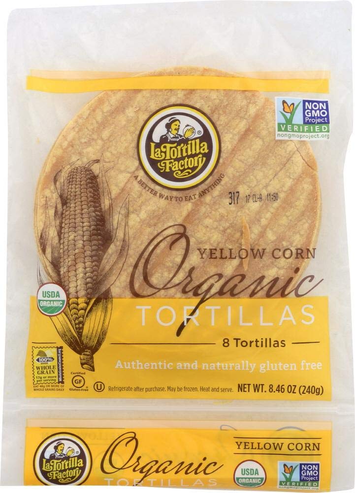 La Tortilla Factory, Tortillas Corn Organic, 8.46 Ounce