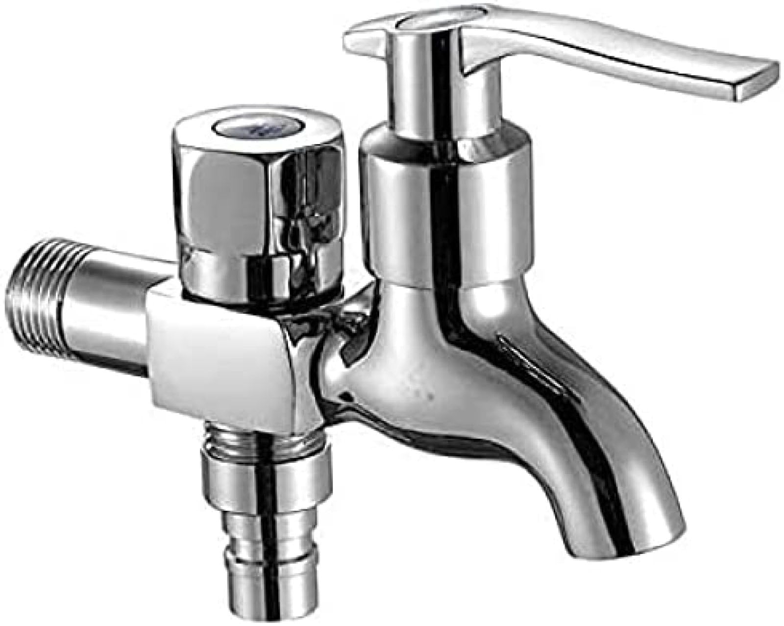Rubinetto per lavatrice a doppia testa in ottone con rubinetto per piscina, lavello a doppia maniglia, doppio rubinetto per giardino esterno