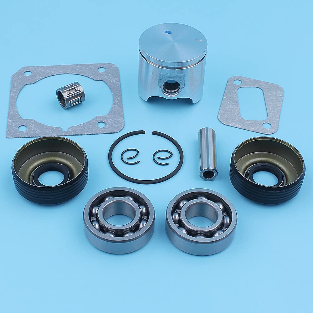 Zestaw uszczelek olejowych łożyska korbowego tłoka 40 mm, dla Husqvarna, 340 345, dla Jonsered, 2141 2145 Pierścień do piły łańcuchowej Klatka igłowa Część zamienna Zestaw pierścieni tłokowych