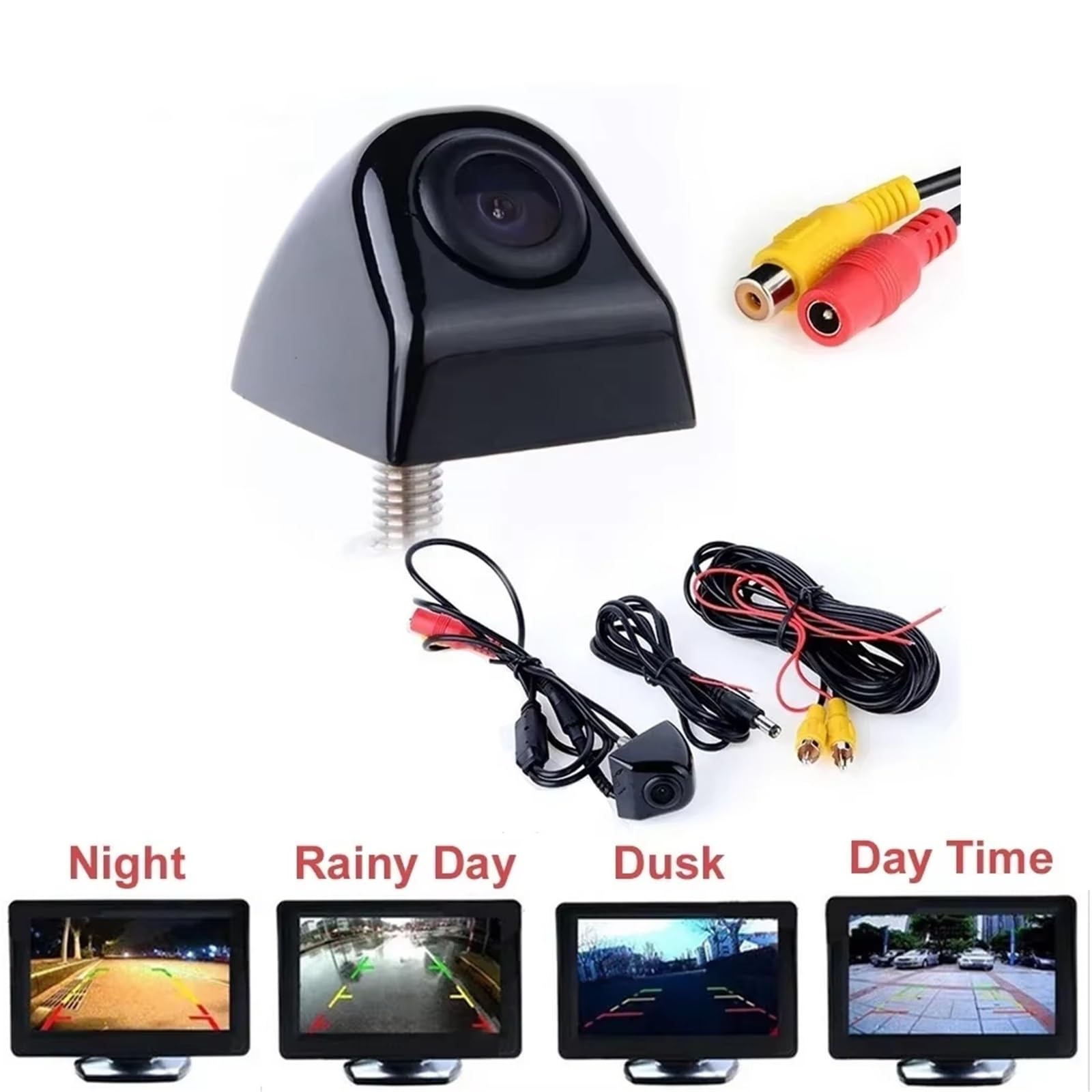 Lente Punto Ciego Monitor Cámara Visión Trasera Nocturna Cámara Respaldo Visión Trasera Coche 170 Grados Protección estacionar(RM-RZ313-AHD)