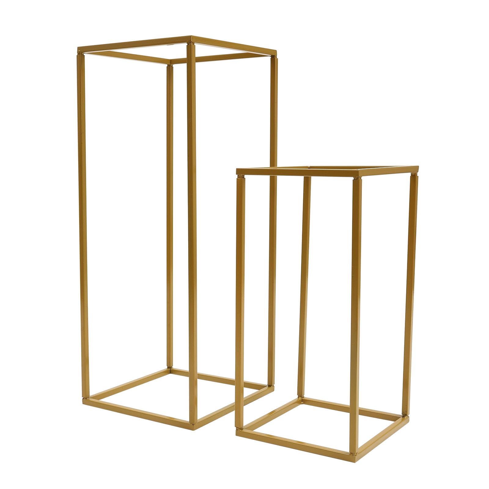 4 supporti per fiori da matrimonio, 40 cm, altezza 60 cm, in metallo, con colonna, centrotavola geometrica, per matrimoni, decorazioni per feste