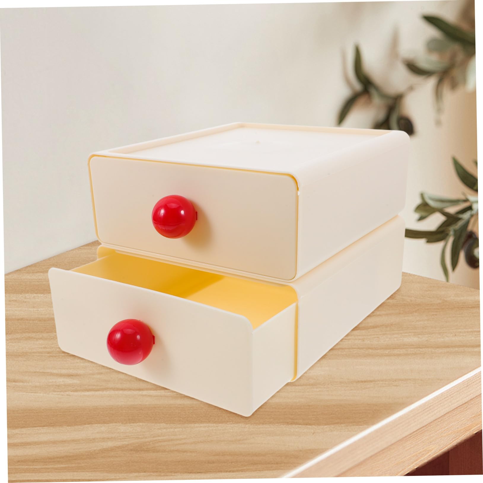 6 Piezas Organizador de Escritorio Multifuncional Caja de Almacenamiento de Plástico para Material de Oficina y Papelería Bandeja de Escritorio white para Suministros y
