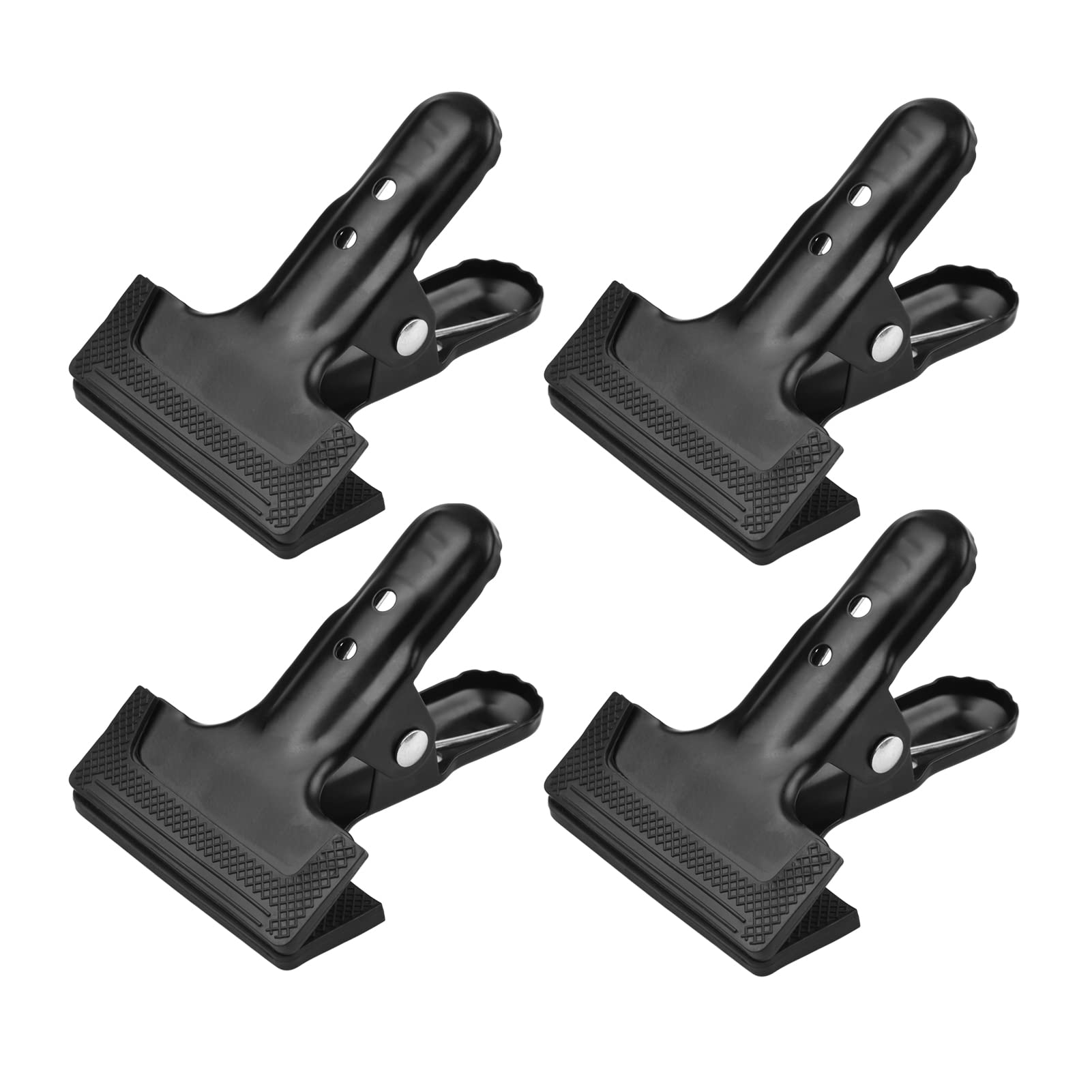 Qingyuan Heavy Du Spring Metal Clip P graphy Ba drop Clamps Ba ground port Holder with Rubber Protective Pad P Studio P graphy Acc ory, Pa of 4pcs-image-39