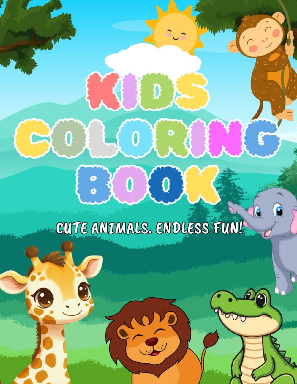 Animal Fun Coloring Book for Kids kids aged 3 to 8