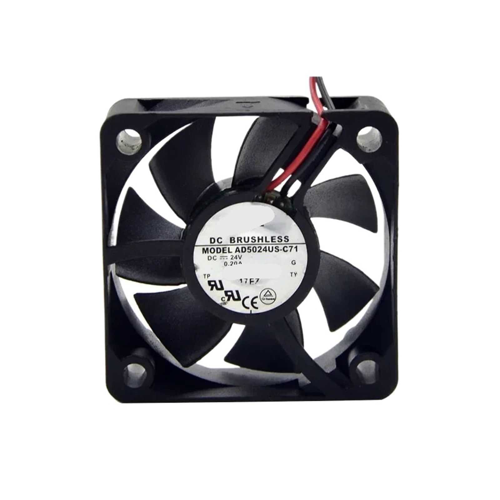 PEQYUACTE AD5024US-C71 50x50x20mm DC 24V 0.20A Dual Ball Bearing Industrial Cooling Fan