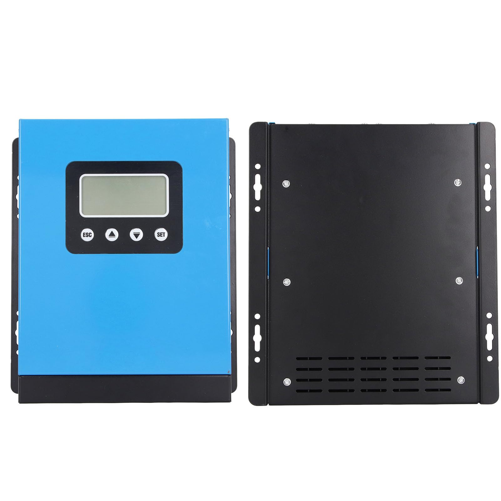 Contrôleur de Charge Solaire MPPT, Contrôleur Solaire en Alliage d'aluminium 60 A Automatique 12 V 24 V 36 48 avec écran LCD 98 % d'efficacité pour Système de Camping-car, Bateau, Maison