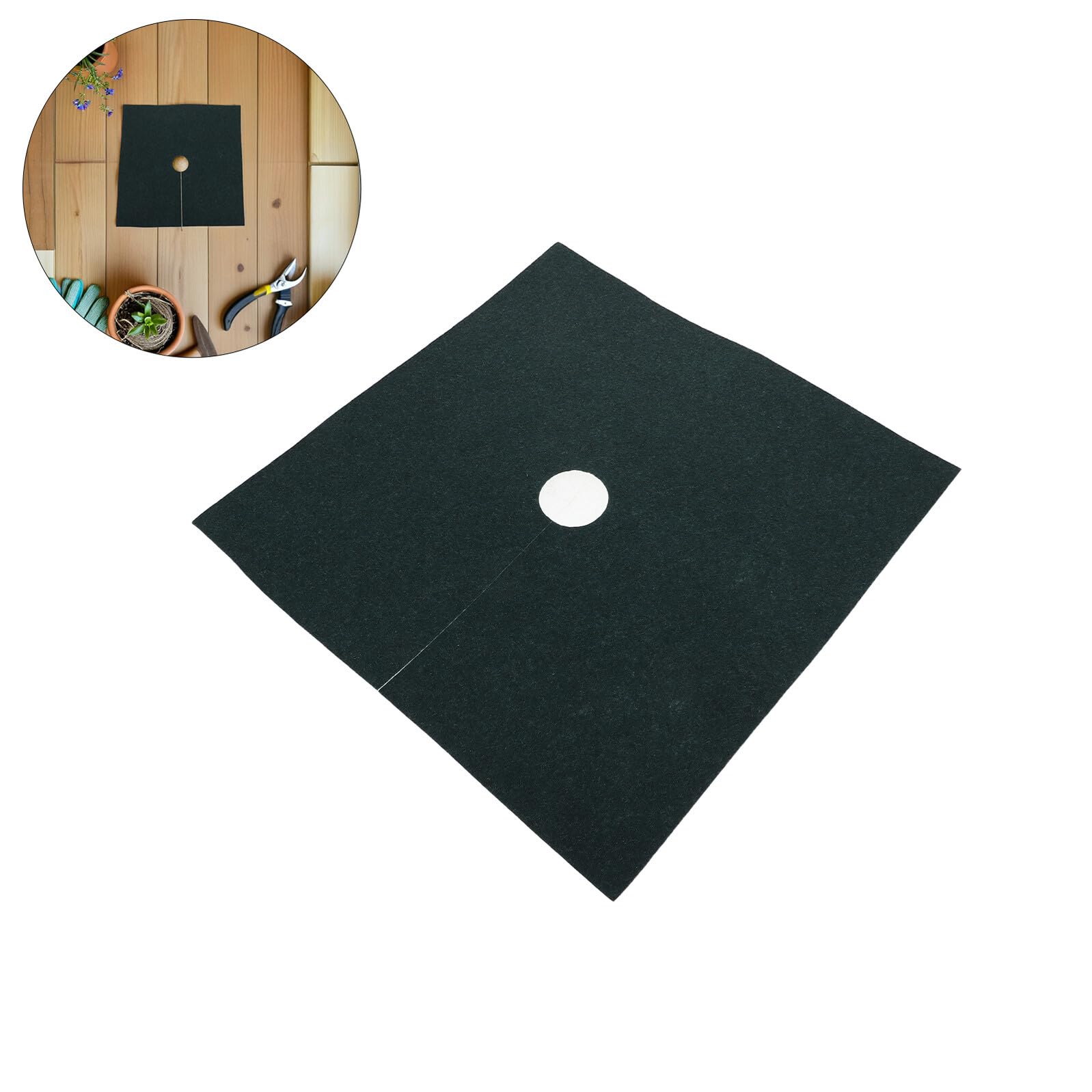 Tessuto Protezione Radici Piante Quadrato 20 Pezzi Non Tessuto Verde | Copertura Traspirante, Soppressione Erbacce e Blocco Luce, per Giardino e Landscaping