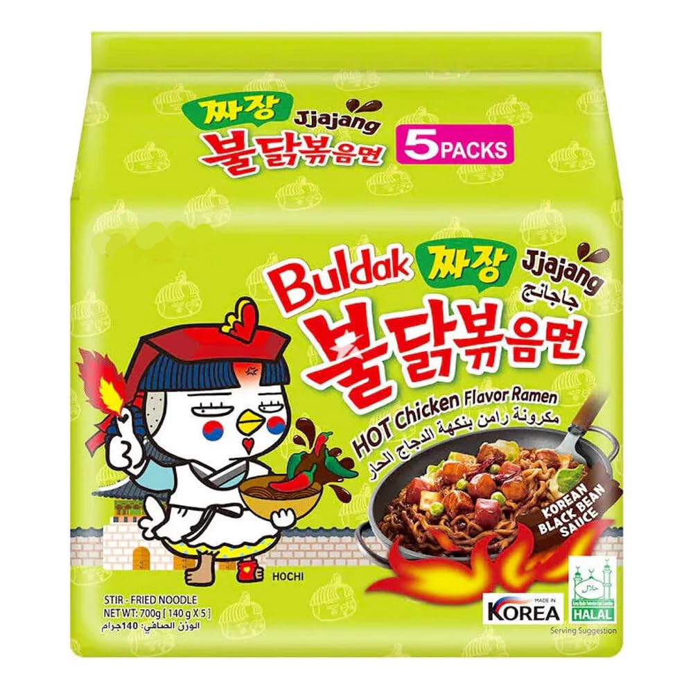 YIJIA | Pack 5 Paquetes mezclados B Ramen Coreano instantáneo Shin Ramyun, de Kimchi, de Chapagetti, Carbonara y de Queso — view 11