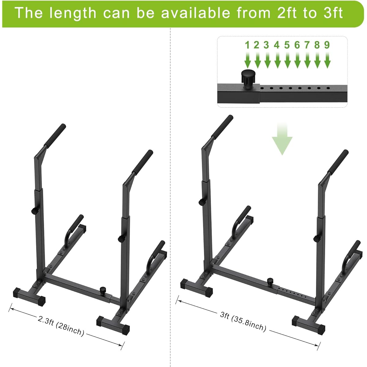 DP8227 Adjustable Heavy Duty Dip Station For Full Body Workout - View #12