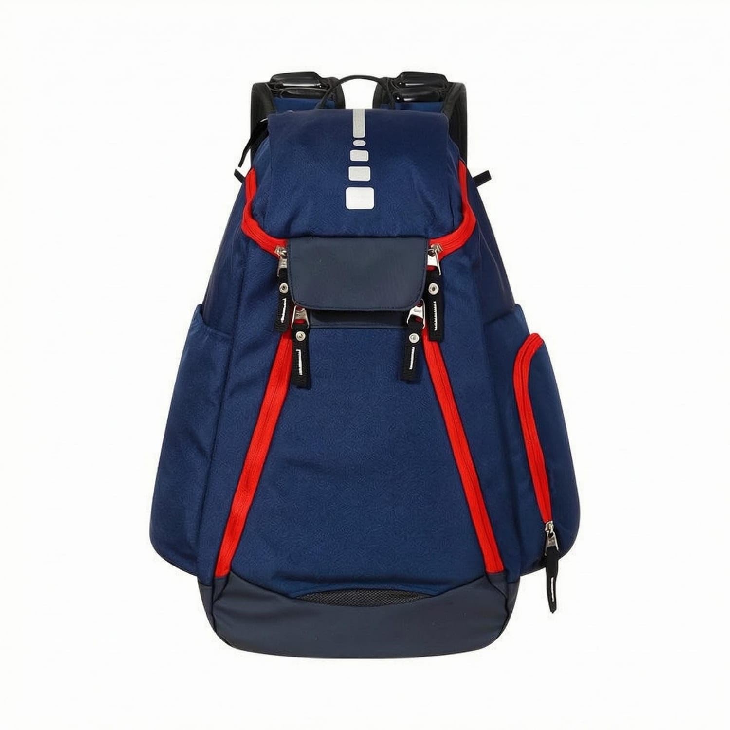 SNAPPSY Large Capacity Sport Backpack Reinforced Bottom Outdoor Backpack Side Pockets Sports Carrier Structured, Navy Blue-image-44