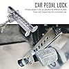 Stainless Steel Car Anti-Theft Brake Clutch Lock, Car Brake Pedal Lock Automobile Security Protection Safety Tool #5