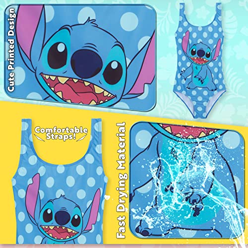 Image of Disney Girls One Piece Swimming Costume, Comfortable Stretchy Swimsuit - Girls Gifts