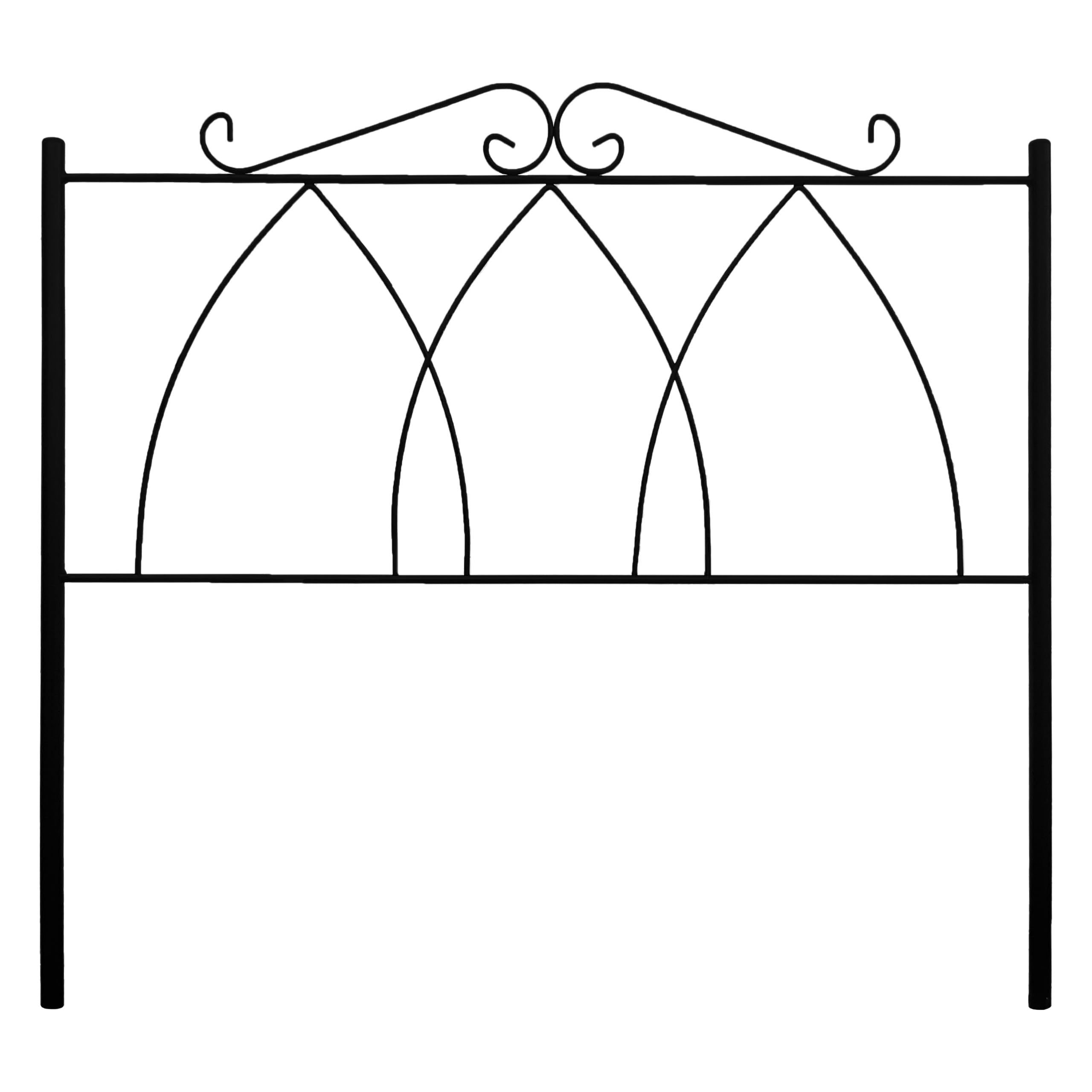 Cabecero Forja Córdoba, Cabezal para Cama, Cabecero, Cama Matrimonio e Individual, Cama De Hierro, Cabezal Forja, Cabecero Juvenil, Hecho En España (Negro, 150 cm)