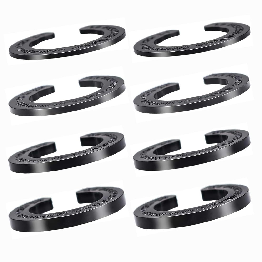 8 Pcs Upgraded DA99-04158A Hinge Shim Refrigerator Door Height Adjustment Kits, Replacement Parts For Samsung 3282540, DA60-00314C, PS6448337 AP5668209,4 Different Thickness