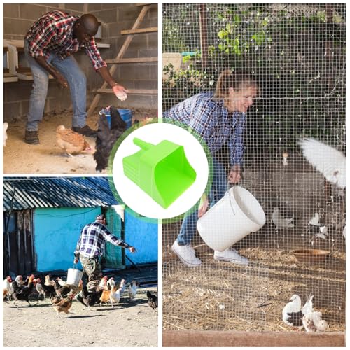 SEWOART Futterverteilschaufel Viehfutterschaufel Aus Robustem Pp Klein Kompakt Für Getreide Futter Eiswürfel Trockenfrüchte Für Bauernhof Und Ranch