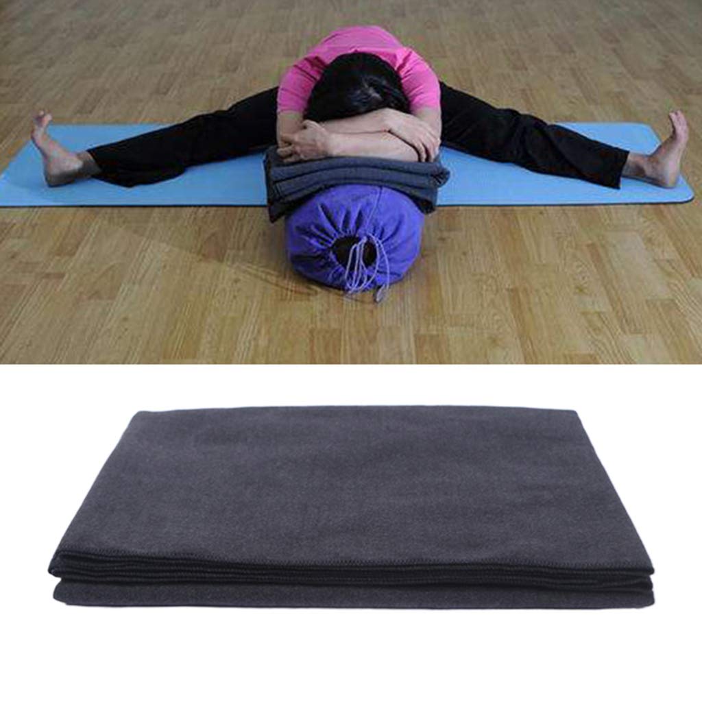 Manta gruesa de lana sintética para yoga, fitness, toalla cálida para pilates, meditación