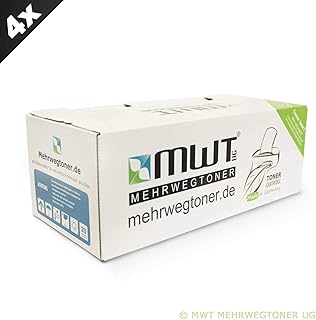 4x Kraft Office Supplies cartouche de toner pour Xerox Phaser 3116 3120 3121 3130 3131 3132 remplace 109R00725 109R725 noir