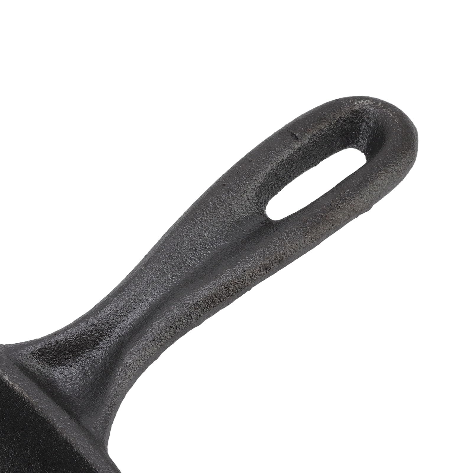 Generic Żeliwna Patelnia z Grillem Pasiastka Patelnia Kwadratowa Stekowa Czworonożna dla Wołowiny, Grillowanie (28CM)