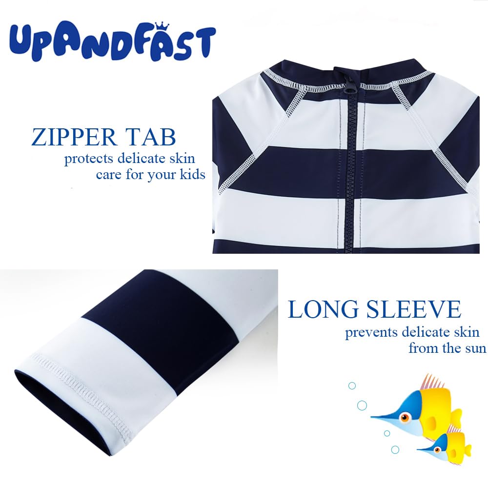 upandfast Baby Jungen/Mädchen Badeanzug mit Knöpfen UPF50+ Badebekleidung Für Baby UV-Schutz