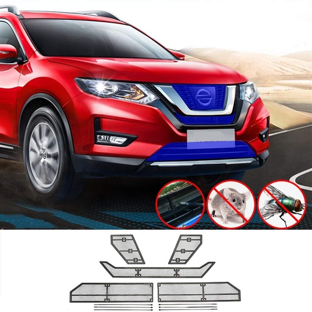Wkładka ze stali nierdzewnej na przednią kratkę Siatka chroniąca przed owadami Osłona z siatki, dla NISSAN, X-TRAIL, T32 Rogue 2017 2018 2019 2020