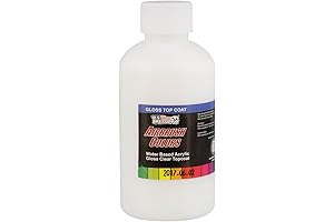 U.S. Art Supply Premium Clear Gloss Topcoat Acrylic Airbrush Paint, Perfect for Gloss Pouring
