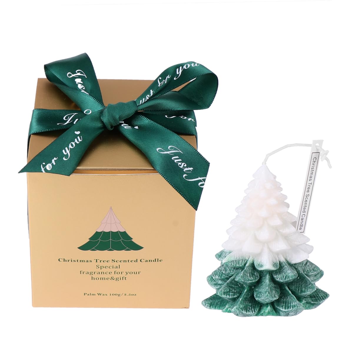 Ipetboom 1pc Christmas Scented Candle Wax Candle for Home Elegant for Parties Weddings and Festive Celebrations
