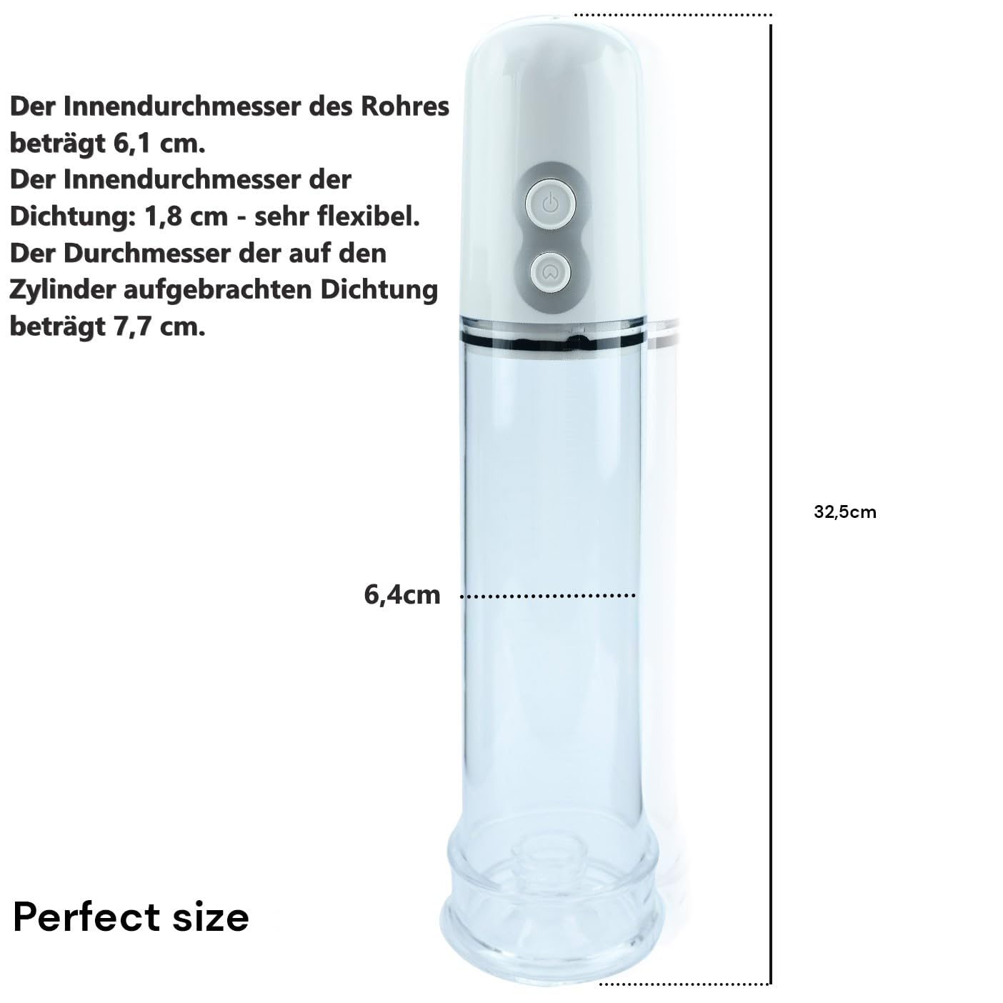 Elektrische Penispumpe xl 32 cm 6cm Penis pumpe Vakuumpumpe fr den mann  Weiss Penisvergrerung pump Penispumpe elektrisch Penis verlngerung mit  vibrator FOPS P02-5 : Amazon.de: Drogerie & Krperpflege
