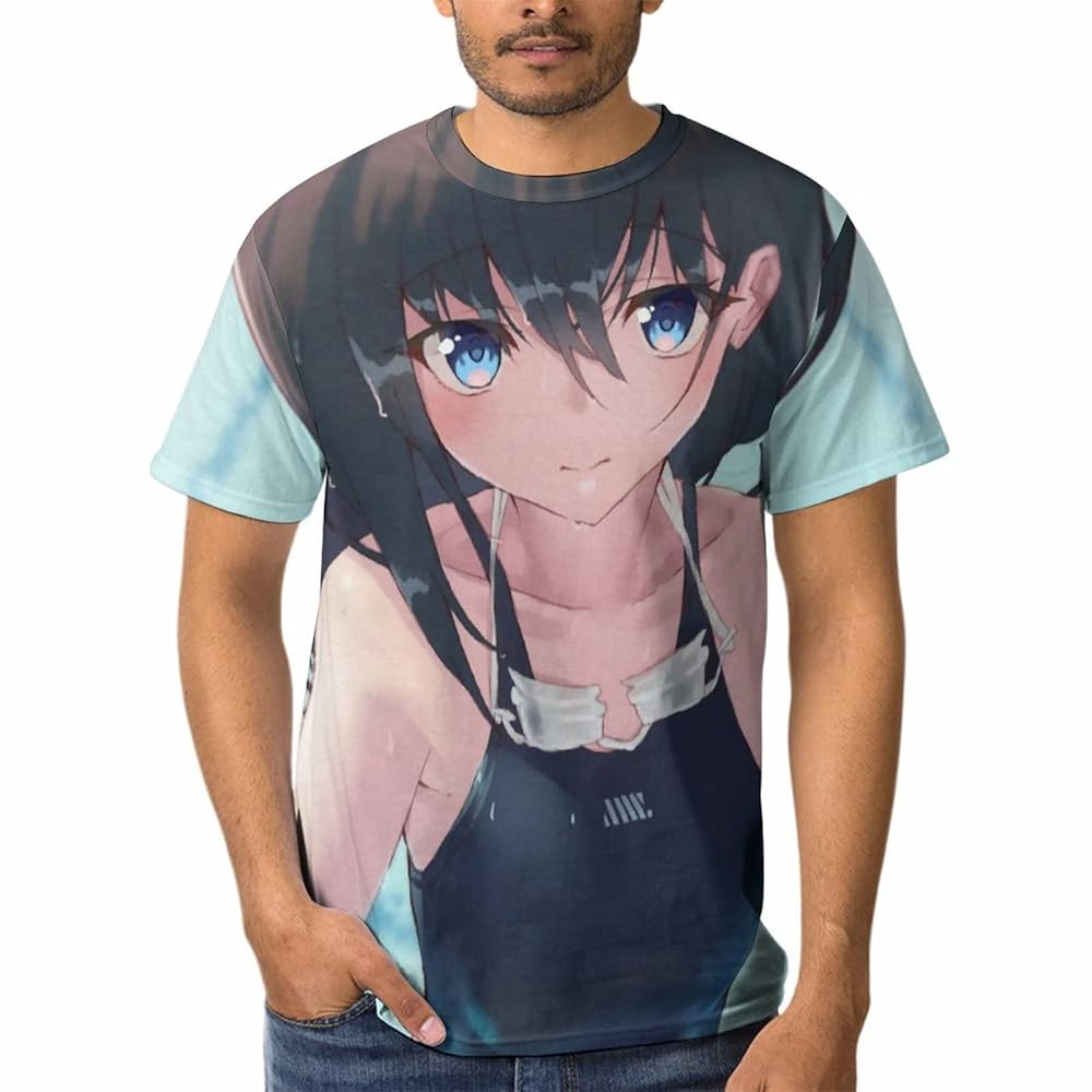 Furchin マンガプリントメッシュ長袖Tシャツ アニメ y2k Furchin マンガプリントメッシュ長袖Tシャツ アニメ y2k