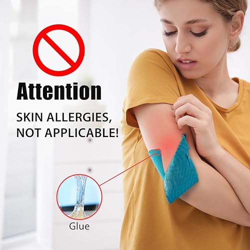 Miniatura 7 de YOUSHARES Libre - Parches adhesivos (40 unidades), protección de larga duración de 10 a 14 días, tamaño grande, impermeable, 2 calcomanías, cinta