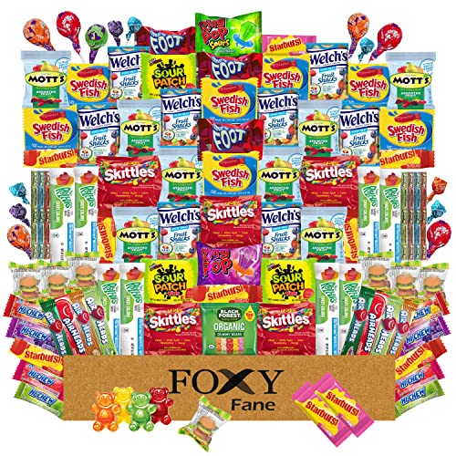 Foxy Fane 99-Count Holiday Candy Gift Box & Care Package cover