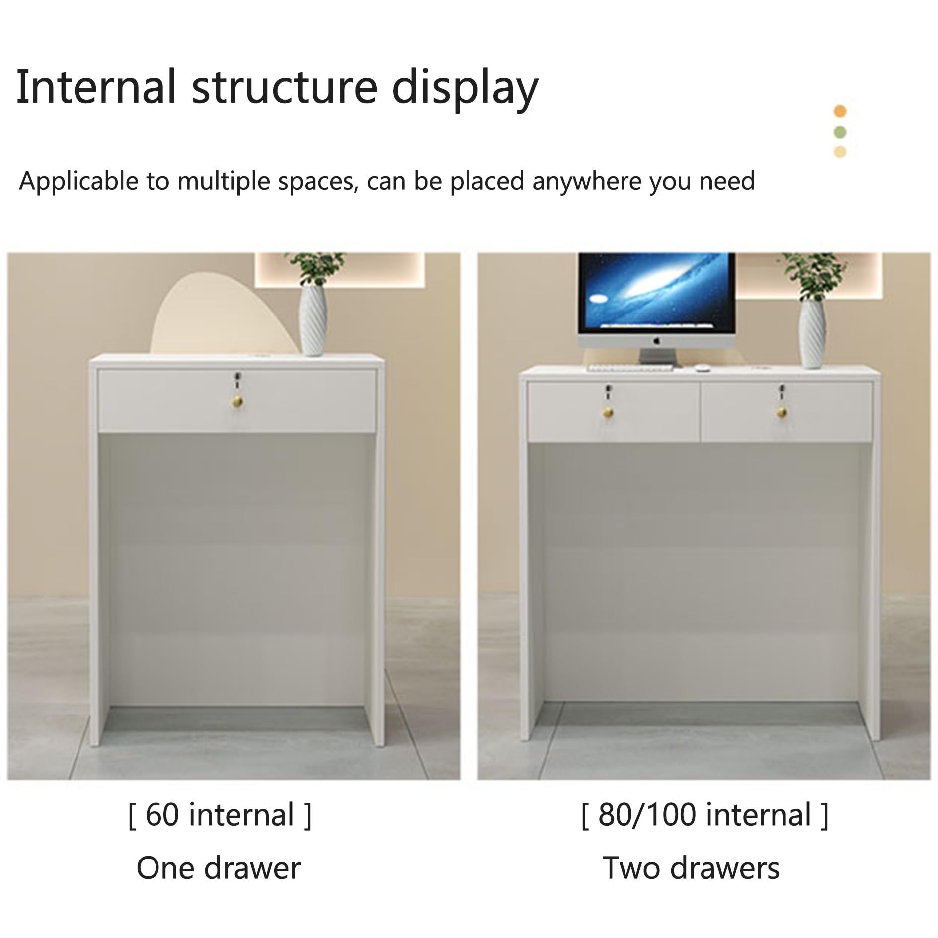 MinimalistDesk con cassetti chiudibili perfetto per negozio e salone di usoElegishCounter versatile ne per le aziende