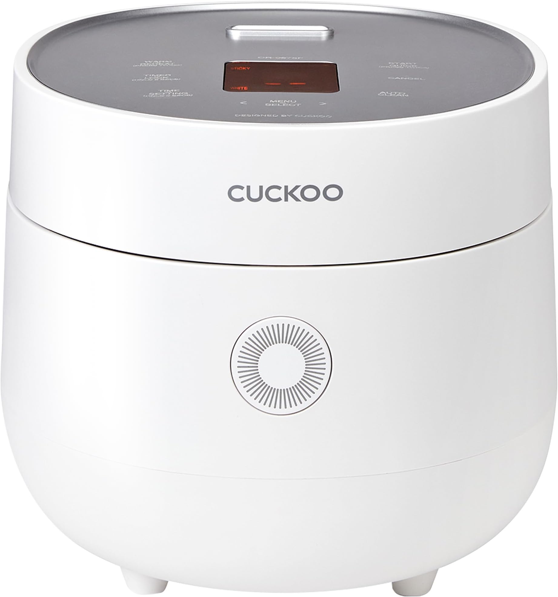 CUCKOO Smart Rice Cooker 6 Cup (1.08L) | 13 Cooking Programs – White Rice, Brown Rice, Quinoa, Oatmeal | Touch Screen Micom Multi Cooker | Nonstick Inner Pot | Korean Technology – White (CR-0675F)