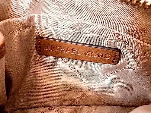 Michael Kors Jet Set Travel Small Top Zip Coin Pouch With Id Holder - Pvc Coated Twill (Brown & Acorn) #TOP3