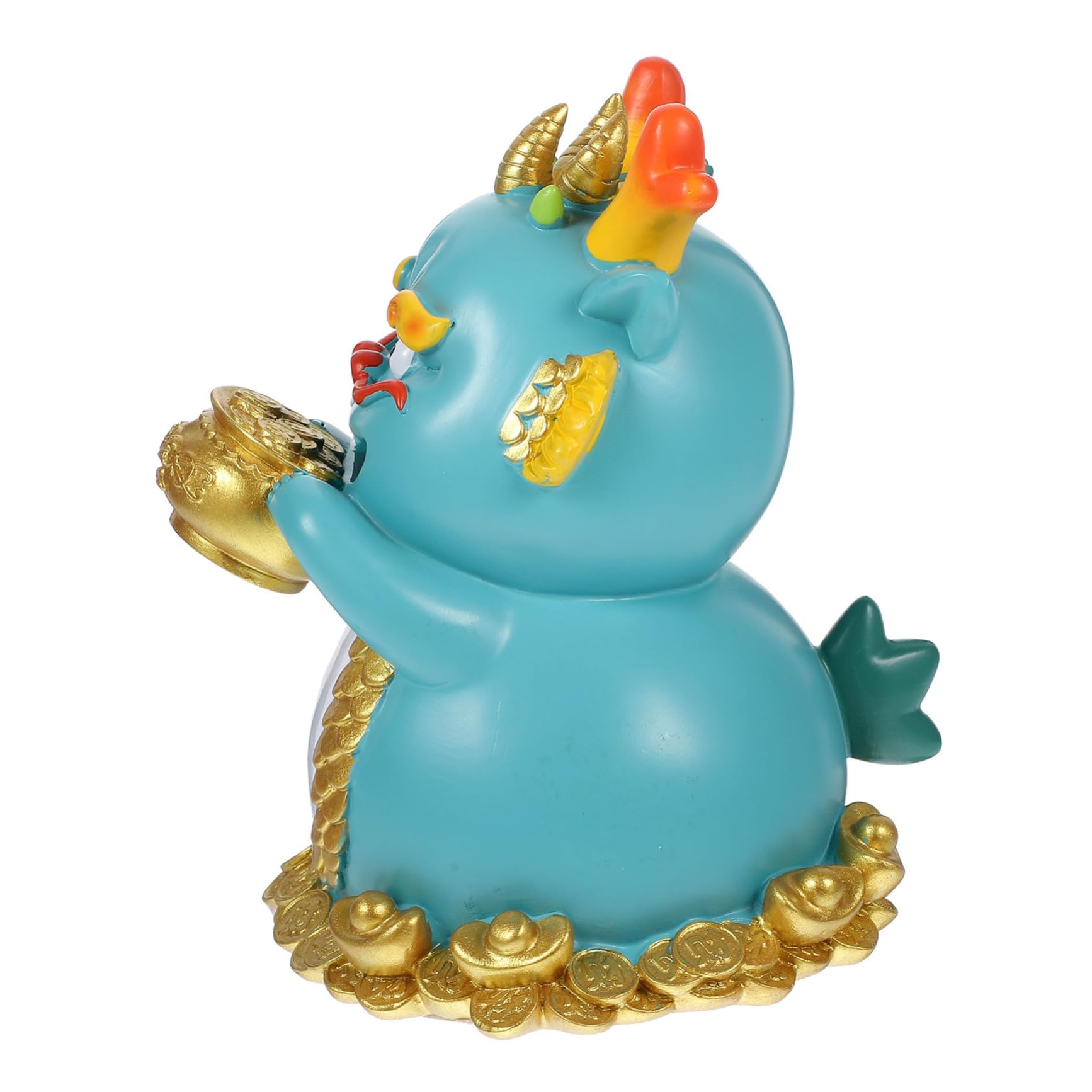 FRCOLOR Drachen-spardose aus Kunstharz Münzsparglas zum Öffnen Deko für Wohnzimmer Geschenk zum Chinesischen Neujahr