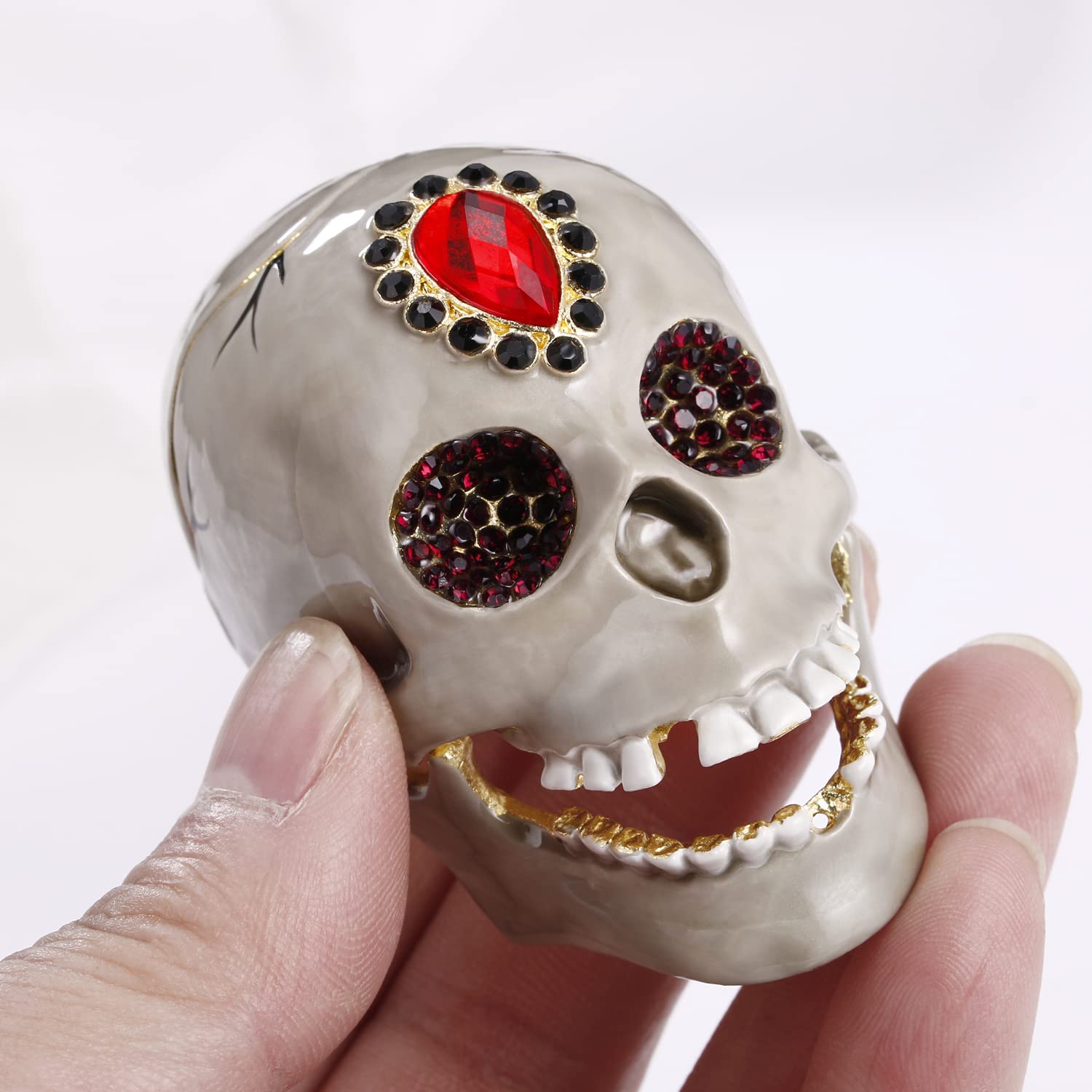 HEEPDD Oeuf Fabergé, Oeuf De Pâques émaillé Boîte à Bijoux Avec Bijoux