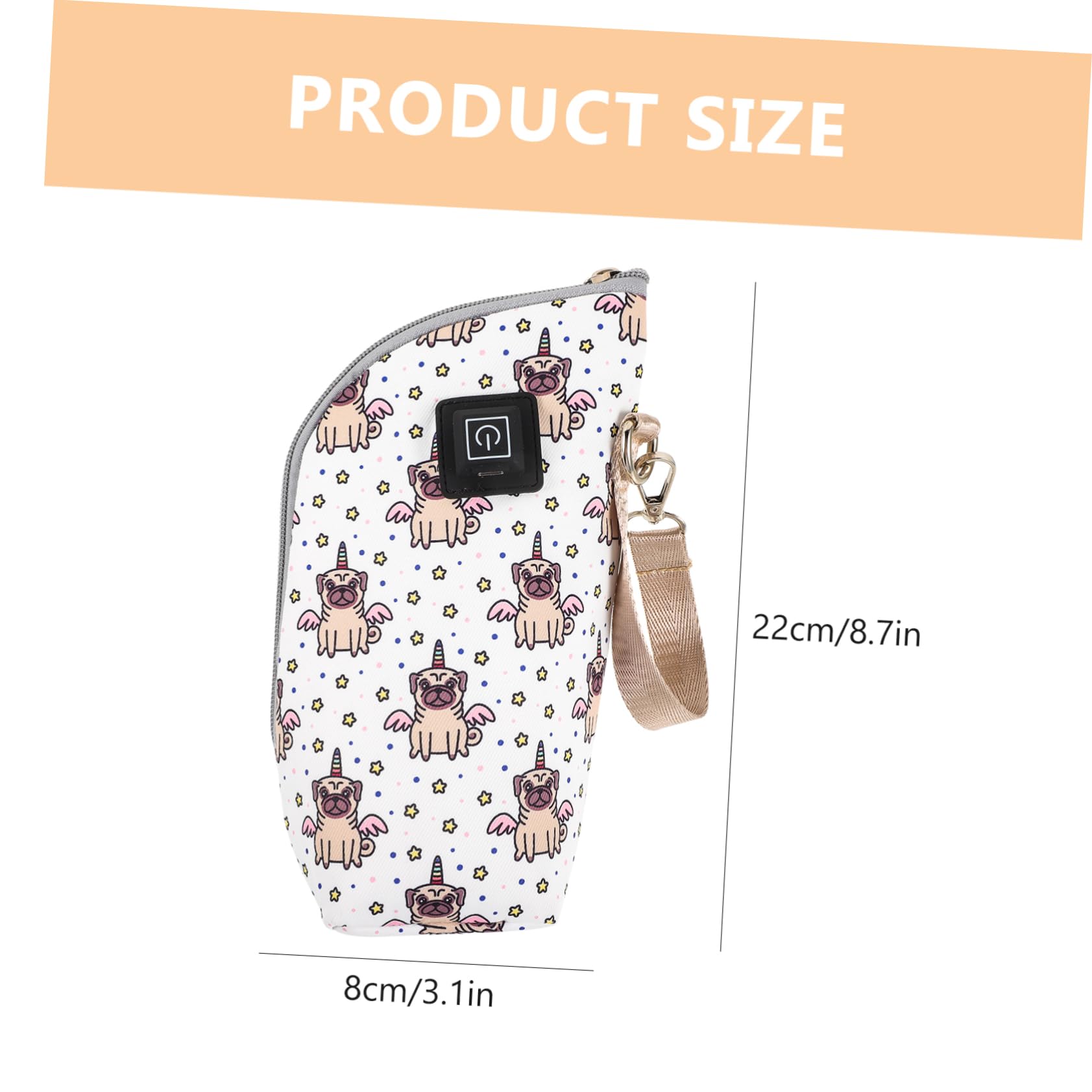 RORPOIR Electric Baby Bottle Warmer Bag Insulated Bottle Sleeve Accessory Reusable Compact for Outdoor Car Travel