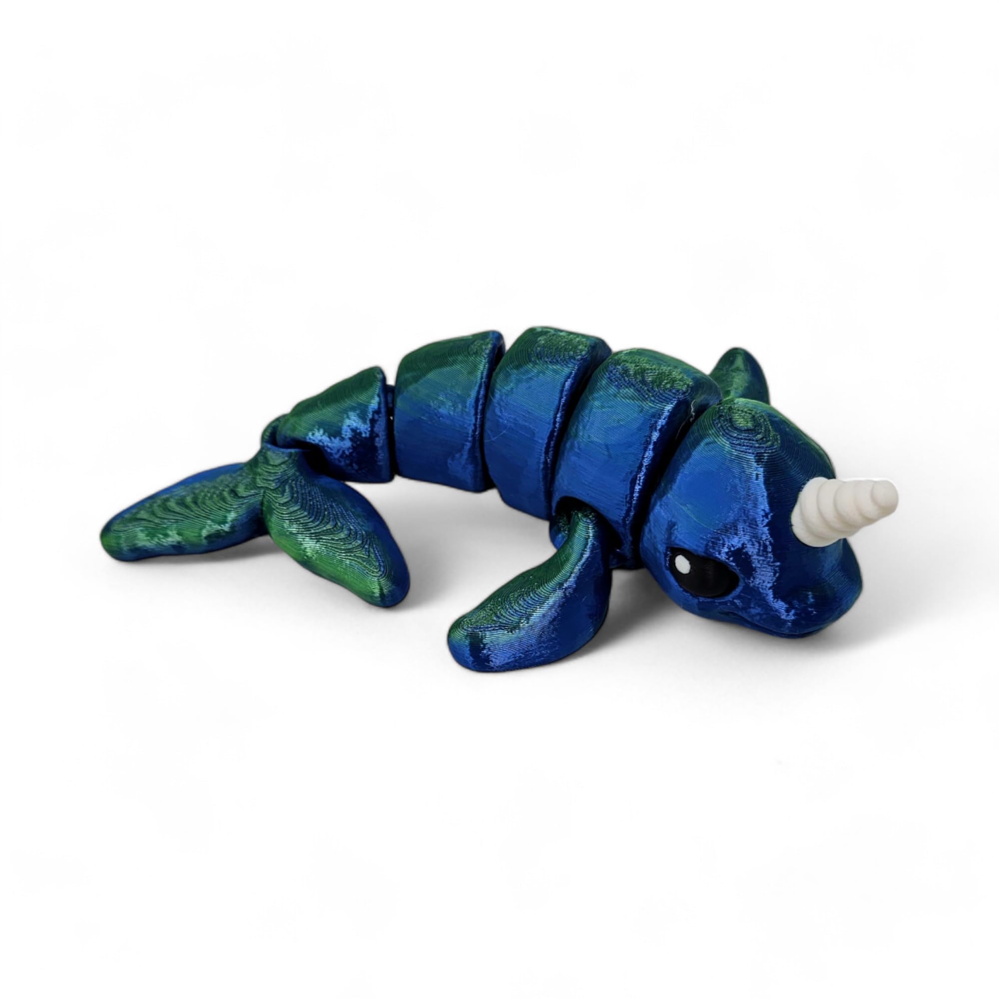 Amazon.com: ZZ LIFE Articulating Narwhal Figurine - 3D Printed