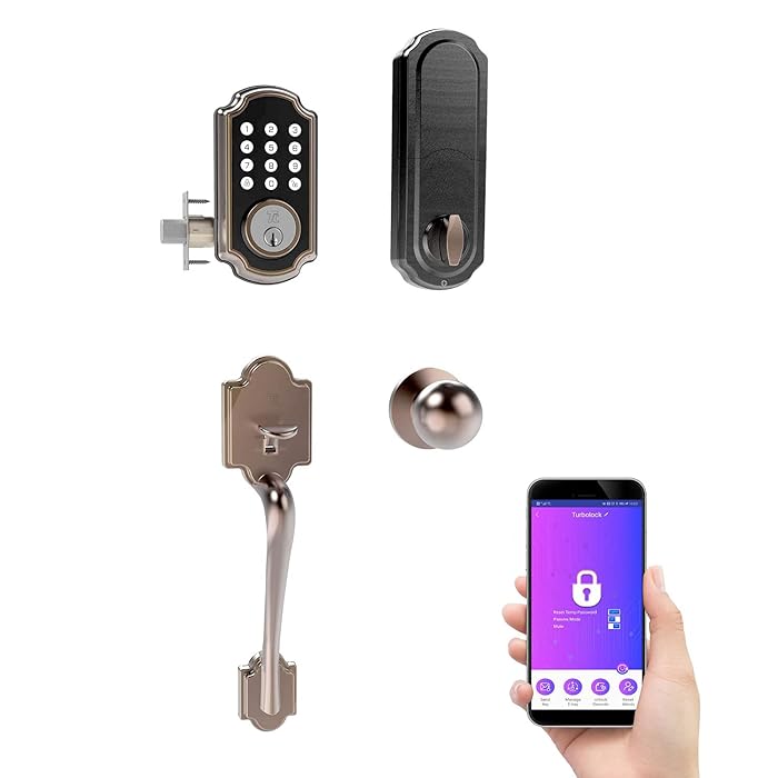 Buy TURBOLOCK Smart Door Lockset Combo — Bluetooth Deadbolt with Keypad