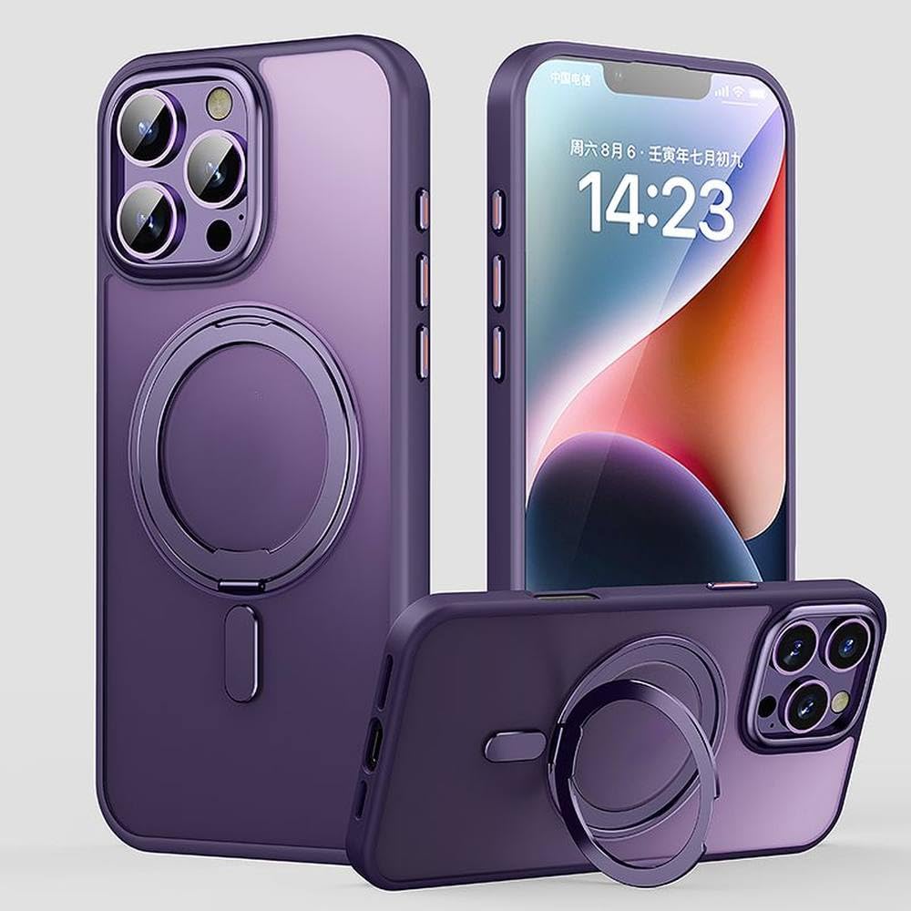Étui antichoc iPhone 12 Pro Max résistant aux chutes avec support violet - 7