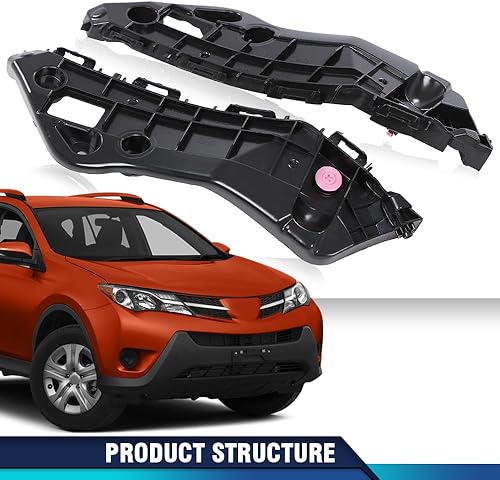 Miniatura 8 de PIT66 Juego de 2 retenedores de parachoques delantero compatibles con Toyota RAV4 (submodelo LE, Limited, XLE) 2013-2014Compatible con Toyota RAV4