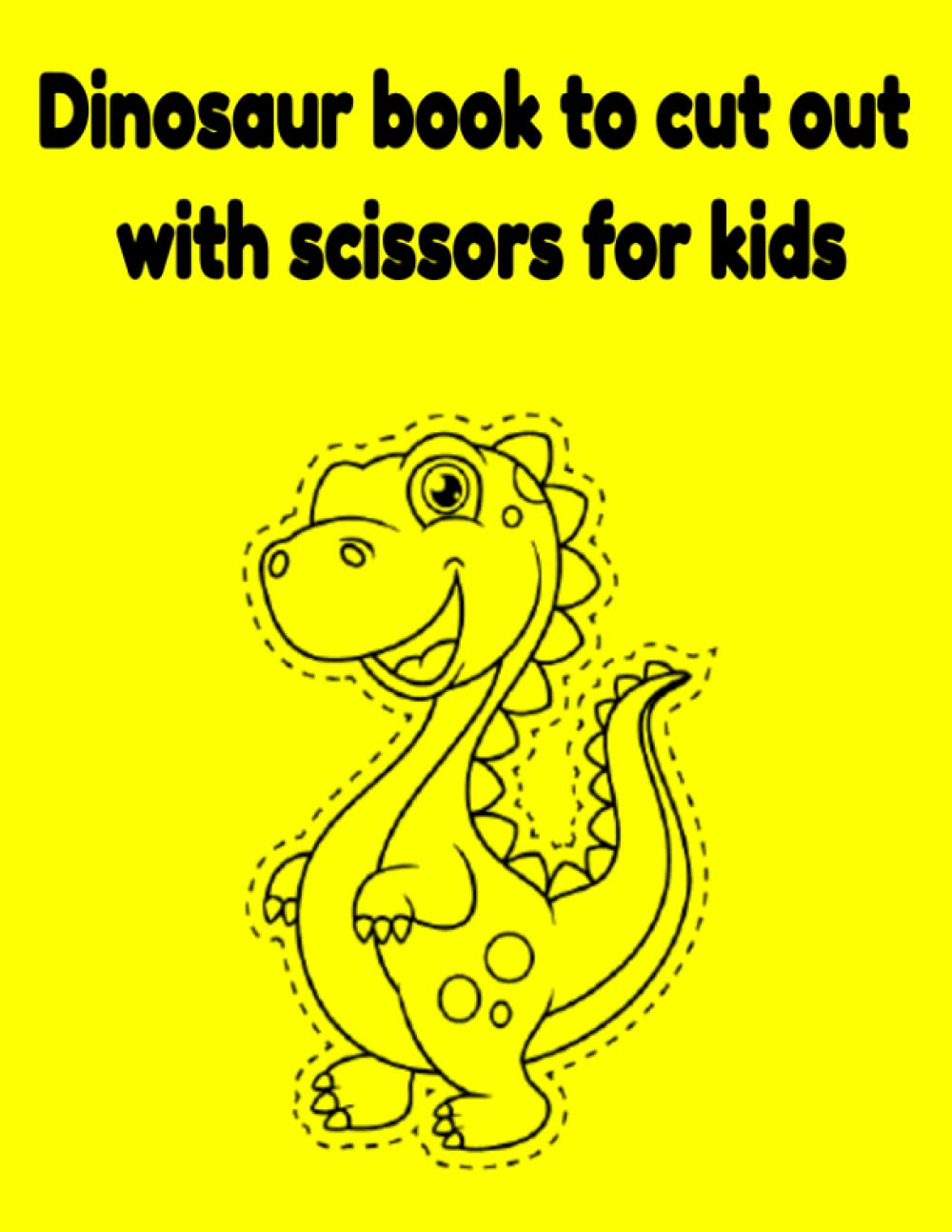 Dinosaur book to cut out with scissors for kids