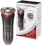 Remington Elektrischer Rasierer Herren R5 (Nass- & Trocken-Rasierapparat, Schnellladung, Akkubetrieb, Comfort Detailtrimmer + Langschaarschneider, 3-TageBart-Aufsatz) Rotationsrasierer R5000