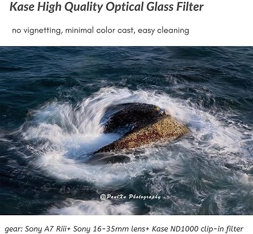 Miniatura 7 de Kase Filtro de clip para cámara Sony ND64 de 6 paradas, filtro de densidad neutra para cámara Sony A9 A74 A73 A7 Alpha