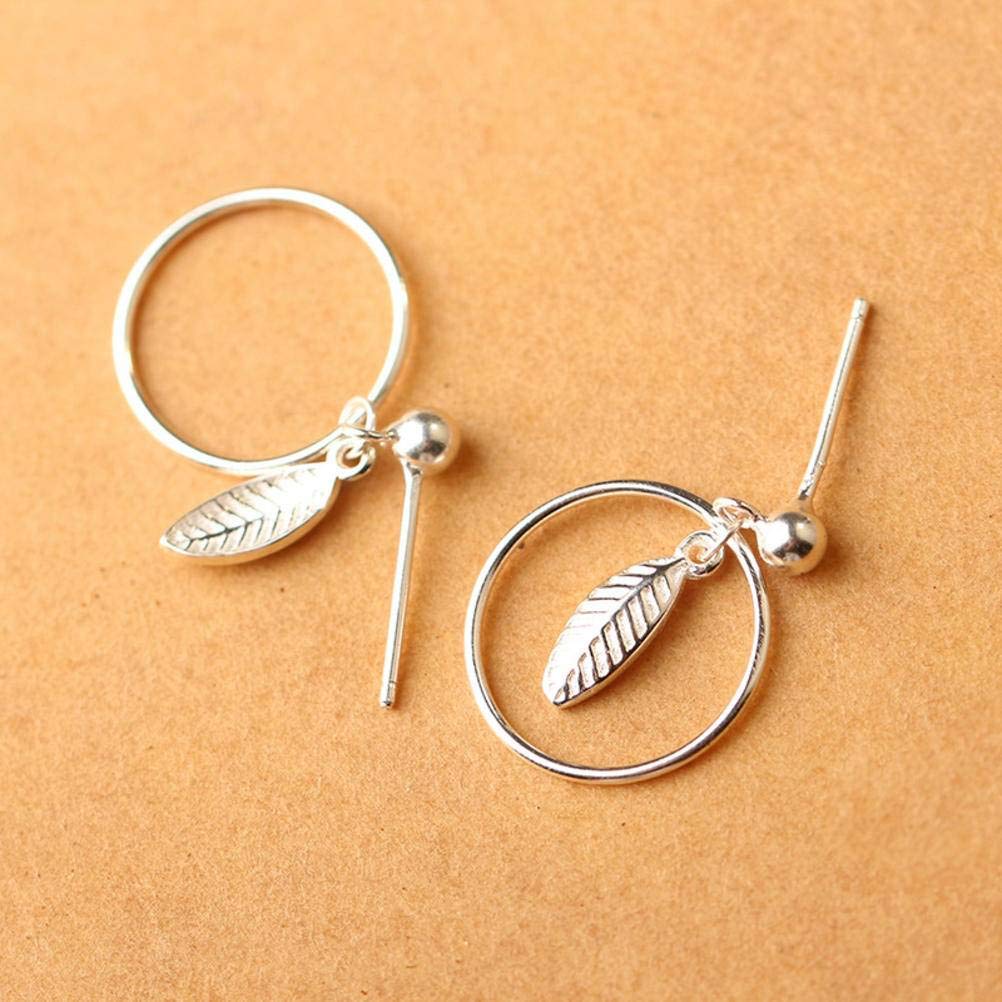 RWRAPS Orecchini da Donna, Orecchini in Argento Sterling 925 Orecchini da Donna Orecchini Pendenti con Piume d'Argento Spazzolato Gioielli Nazionali del Vento dell'orecchio, Argento,