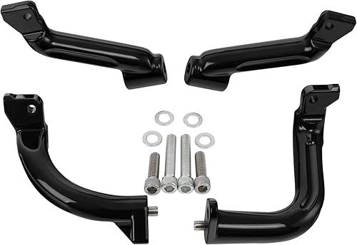 Miniatura 6 de XFMT Soporte de montaje para estribo de motocicleta para Harley Touring Road King Street Glide Electra Glide Road Glide 17-23