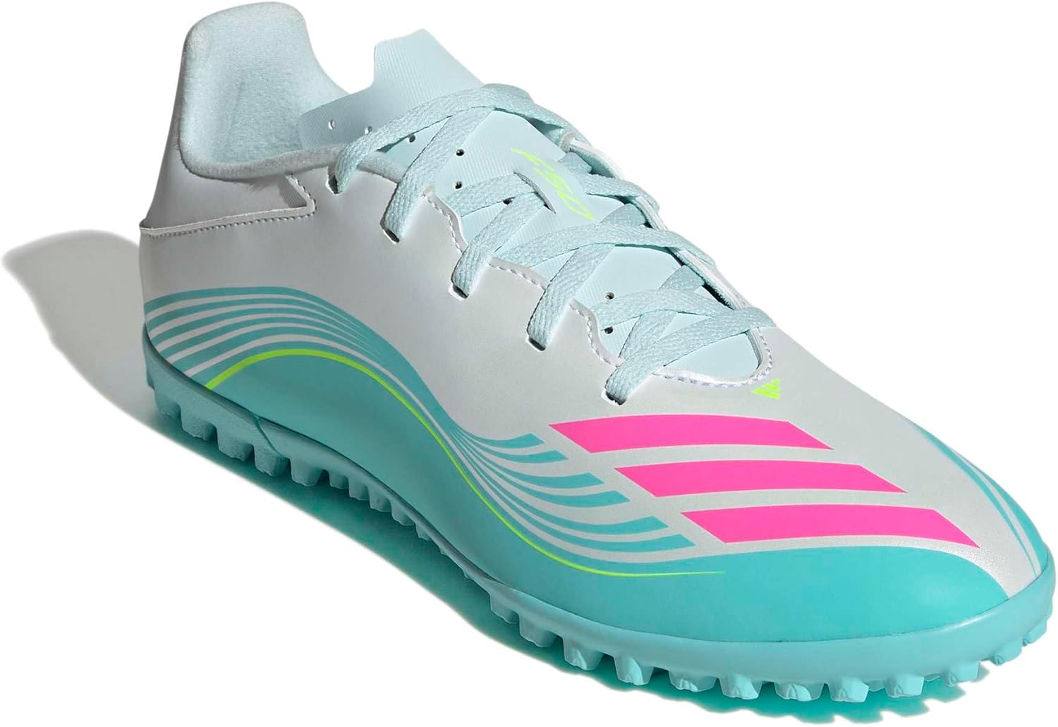 adidas Mens F50 Messi Club Turf Soccer Cleats - White