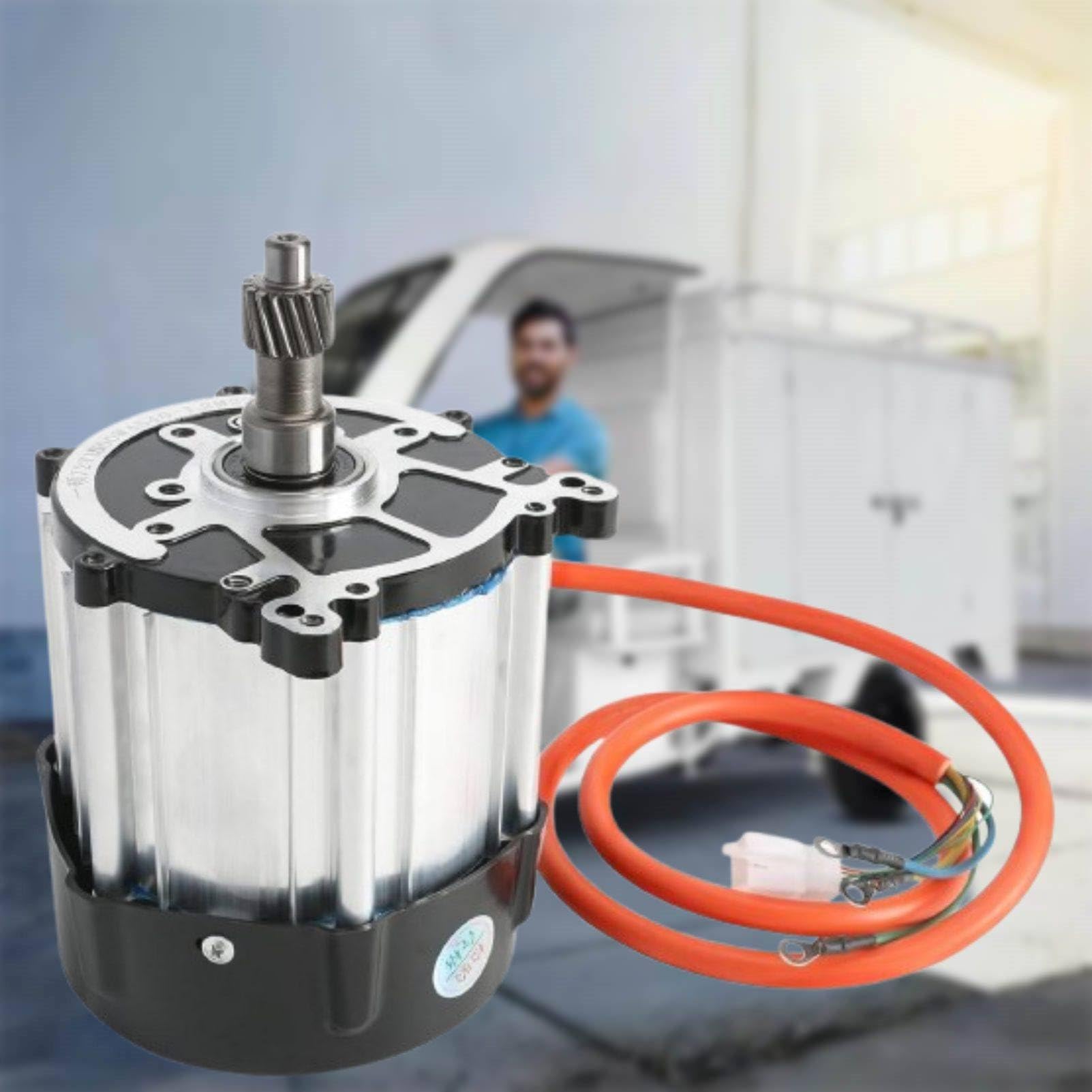 MhWrughts Brushless DC Motor Upgrade System High Speed Pure Copper Core 4000RPM 1000W-2000W for E-Bike Tricycle Modification Projects 72v-1200w