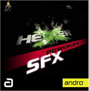 Andro Table Tennis Rubber HEXER POWERGRIP SFX Hexer Power Grip XX Back Soft Tension Spin Aka 1.7 112295