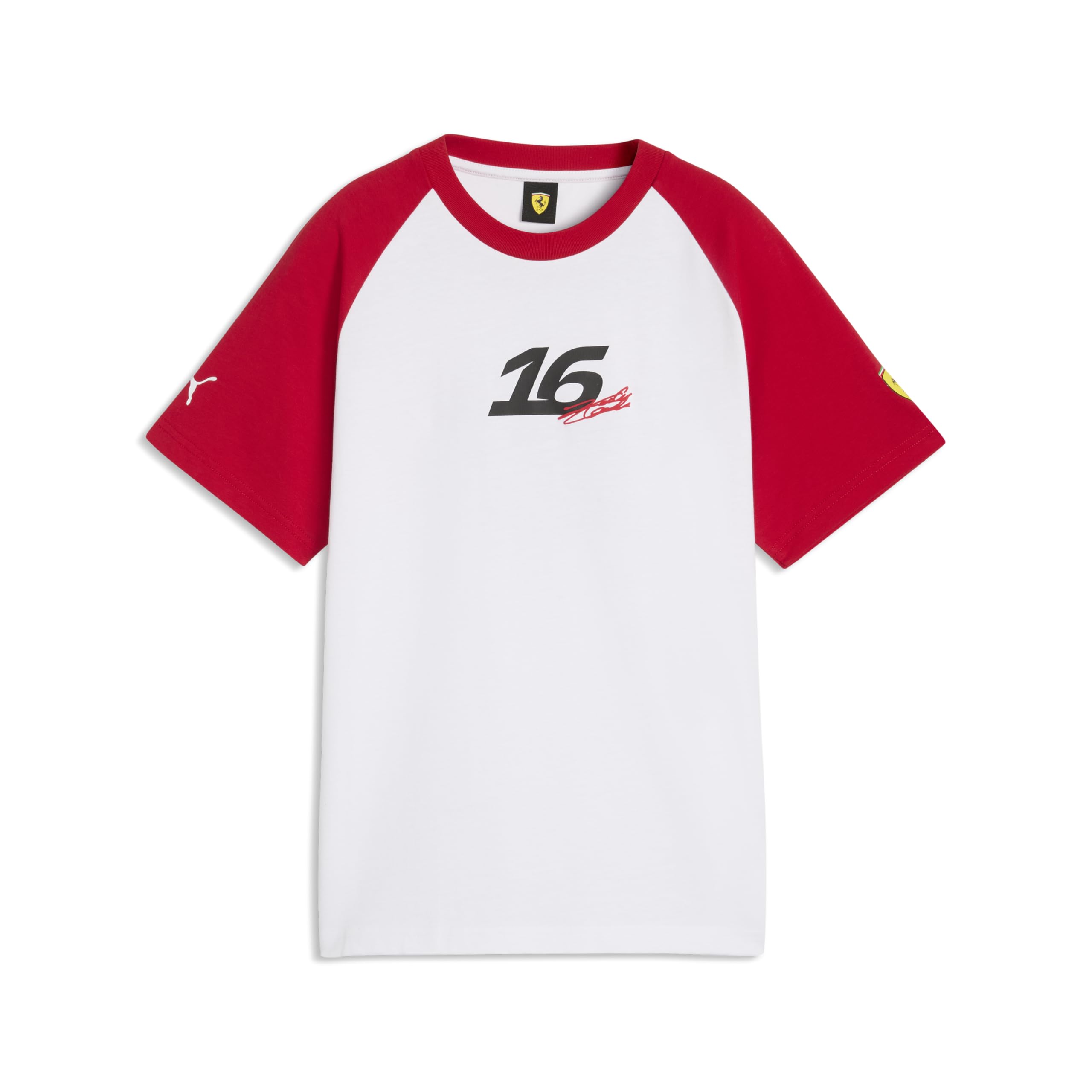 Puma Men's Rosso Corsa Scuderia Ferrari F1 Charles Leclerc Driver Tshirt - Size: L