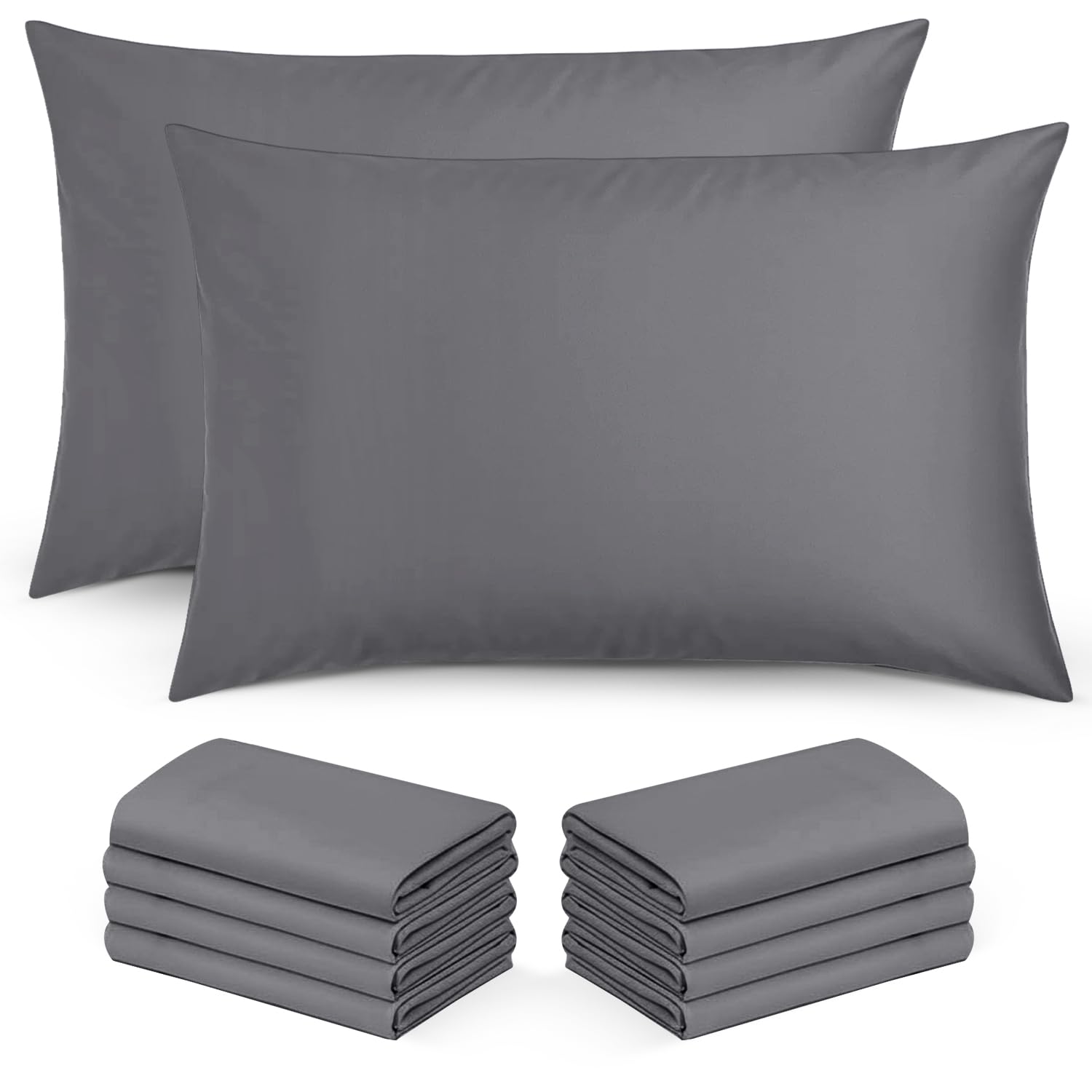 Moonlight Bedding Pillow Cases 2 Pack – Beige Pillowcases Envelope Closure Super Soft Brushed Microfiber Standard House Wife Pillow Covers, (50 X 75 CM) — view 22